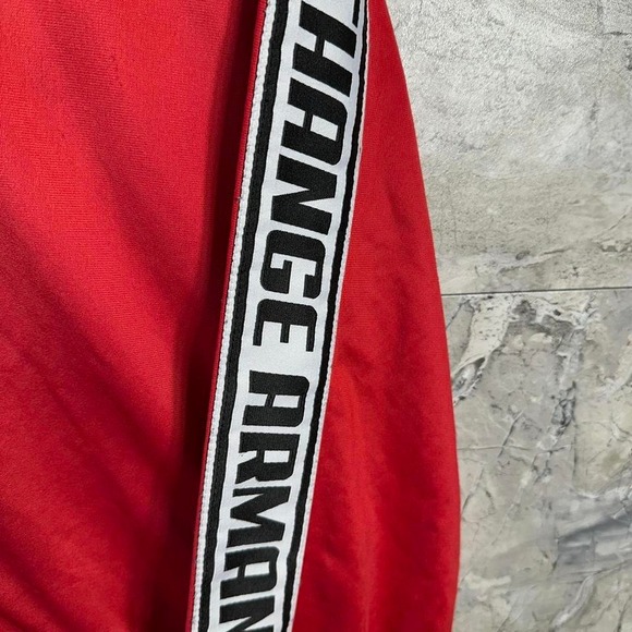 Armani Exchange Men's Hooded Full Zip Jacket Windbreaker Logo Tape Size XL - Picture 2 of 7